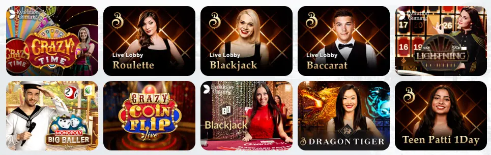 Giochi del casinò dal vivo NEWBET365 CASINO