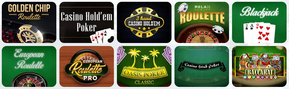 Giochi da tavolo al NEWBET365 CASINO